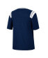 Фото #4 товара Women's Heathered Navy Penn State Nittany Lions 15 Min Early Football V-Neck T-shirt