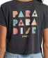 ფოტო #7 პროდუქტის Juniors' Para Paradise Graphic Cropped Tee