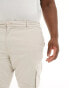 Only & Sons Plus slim fit cargo trousers in beige