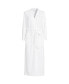 ფოტო #1 პროდუქტის Women's Cotton Long Sleeve Midcalf Robe