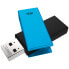 Фото #1 товара EMTEC C350 Brick 2.0 - 32 GB - USB Type-A - 2.0 - 15 MB/s - Swivel - Black,Blue
