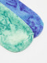 Фото #5 товара adidas Originals 2 pack crew socks in green blue tie dye