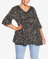 Фото #1 товара Plus Size Lizzie Tiered Tunic Top