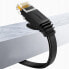 Płaski kabel sieciowy patchcord LAN RJ45 Ethernet Cat. 6 15m czarny