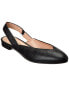 Фото #1 товара French Sole Breezy Leather Slingback Flat Women's Black 5