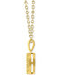 ფოტო #3 პროდუქტის Diamond Bead Frame 16" Pendant Necklace (1/4 ct. t.w.) in 14k Two-Tone Gold