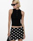 Women's Polka-Dot Knitted Skirt