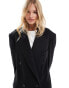 Stradivarius STR super oversized overcoat in black