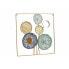 Настенный декор Разноцветный Цветы Зеркало Металл Стеклянный 45 x 45 x 2 cm (4 штук)