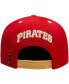 Men's White, Red Pittsburgh Pirates Strawberry Ice Cream Drip Snapback Hat