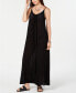 Фото #1 товара Raviya 259178 Women's Sleeveless Cover-Up Maxi Dress Swimsuit Black Size Small