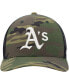 Фото #3 товара Men's Camo Oakland Athletics Trucker Snapback Hat