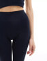 TALA Sculpt Seamless ribbed high waisted leggings in navy