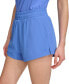 ფოტო #5 პროდუქტის Women's Solid Double-Layer Training Shorts