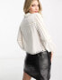 Miss Selfridge soft western detail shirt in ivory