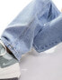 Фото #10 товара Vila high waisted wide leg jeans in light blue wash