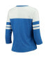 Фото #4 товара Women's Ben Simmons Royal Philadelphia 76ers Starstruck Name and Number Tri-Blend 3/4-Sleeve V-Neck T-shirt