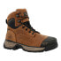 Georgia Boots Durablend Edge 6 Inch Alloy Toe Work Mens Brown Work Safety Shoes