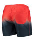 Men's Orange, Navy Chicago Bears Dip-Dye Swim Shorts