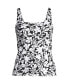 ფოტო #1 პროდუქტის Women's Square Neck Underwire Tankini Swimsuit Top Adjustable Straps