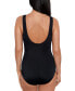 Фото #2 товара Swim Solutions 299248 Women Flow Illusion One-Piece Swimsuit Size 14