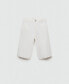 ფოტო #2 პროდუქტის Women's Oversized Denim Bermuda Shorts