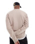 Hollister icon logo sweatshirt in tan