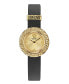 ფოტო #1 პროდუქტის Women's Swiss Black Leather Strap Watch 28mm