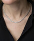 Фото #2 товара Wrapped in Love diamond 17" Collar Necklace (2 ct. t.w.) in Sterling Silver, Created for Macy's