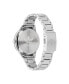 ფოტო #3 პროდუქტის Unisex Three Hand Edition Three Small Silver-Tone Stainless Steel Bracelet Watch 36mm