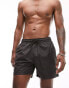 Topman 2 pack swim shorts in black and grey