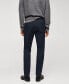 Men's Slim-Fit Cotton Micro-Houndstooth Slim-Fit Trousers