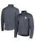 Фото #1 товара Men's Charcoal Minnesota Vikings Quarter-Zip Sweatshirt