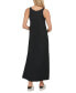 Фото #5 товара Платье макси с V-образным вырезом из льна DKNY