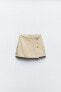 Фото #3 товара Джинсовая юбка-шорты z1975 с запáхом и пуговицами ZARA