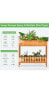 Фото #3 товара 2-Tier Raised Garden Bed Elevated Wood Planter Box for Vegetable Flower Herb