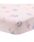 Фото #1 товара Tiny Dancer Elephant/Bunny Ballet Baby Fitted Crib Sheet - Pink