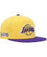 Men's Gold, Purple Los Angeles Lakers Side Core 2.0 Snapback Hat