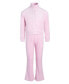 ფოტო #1 პროდუქტის Toddler & Little Girls Velour Two Piece Set, Long Sleeve Set Jacket, Created for Macy's