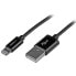 StarTech.com 1 m (3 ft.) USB to Lightning Cable - iPhone / iPad / iPod Charger Cable - High Speed Charging Lightning to USB Cable - Apple MFi Certified - Black - 1 m - Lightning - USB A - Male - Male - Black