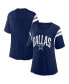 ფოტო #2 პროდუქტის Women's Navy Dallas Cowboys Earned Stripes T-shirt