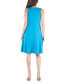 Women's Sleeveless A-Line Fit and Flare Skater Dress