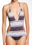 Фото #1 товара Tavik Alexa Womens One Piece Scull Print Swimsuit Multi Color Swimwear Size XS