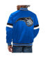 Фото #2 товара Men's Blue Orlando Magic Home Game Satin Full-Snap Varsity Jacket