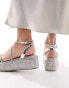 Фото #4 товара Simmi London Sea chunky flat sandal in embellished silver