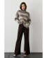 ფოტო #2 პროდუქტის Women's Ariana Multi Colored Wool-Blend Turtleneck Sweater