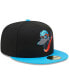 Фото #3 товара Men's Black, Light Blue Beloit Sky Carp Marvel x Minor League 59FIFTY Fitted Hat