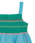 Фото #6 товара Little Girls Smocked Colorblock Cotton Dress