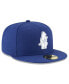 Фото #3 товара Men's Royal Chicago Cubs Cooperstown Collection Wool 59FIFTY Fitted Hat