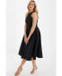 ფოტო #2 პროდუქტის Women's Keyhole Skater Midi Dress